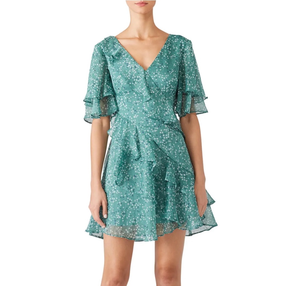 Keepsake Genesis Floral Ruffle Dress